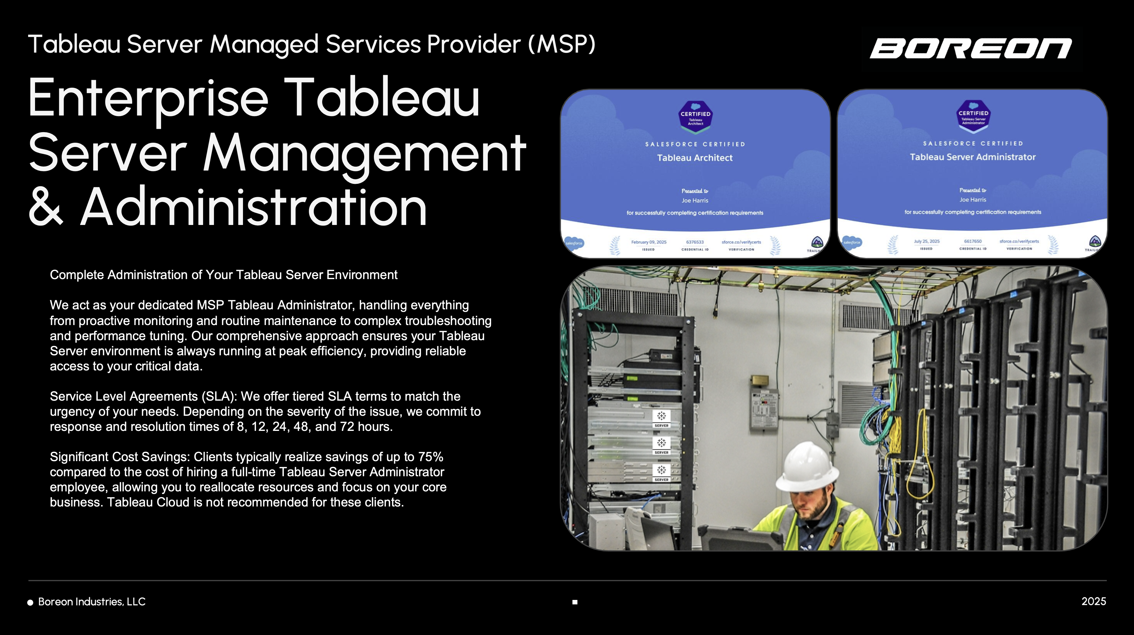 Enterprise Tableau Server Management and Administration